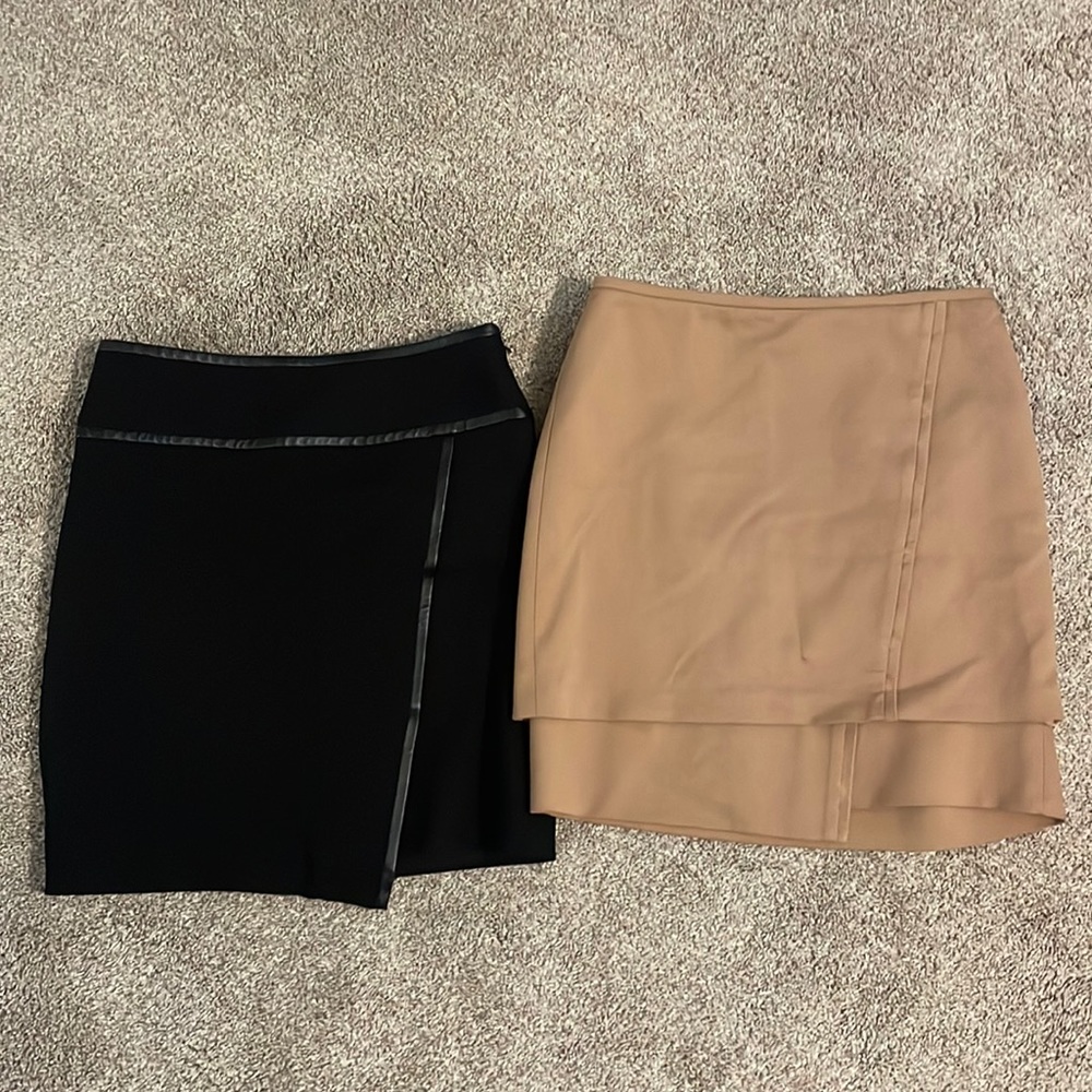 Lot of 2 WHBM short skirts